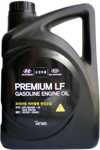 

Моторное масло Hyundai/KIA Premium LF Gasoline 5W20 0510000451 4л
