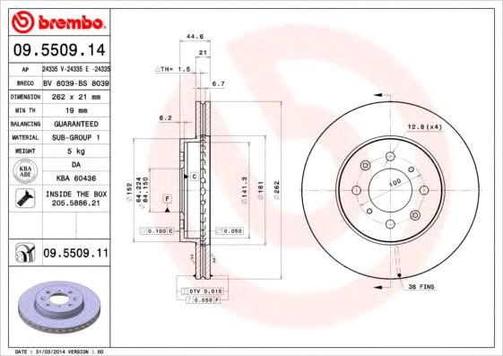 

Brembo 09550914