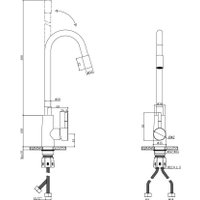 Смеситель Wellerein Essence 21EC-B