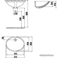 Умывальник Creavit TP 52x40 TP205-00CB00E-0000