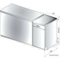 Отдельностоящая посудомоечная машина Whirlpool WSFO 3T125 6PC X