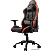 Игровое (геймерское) кресло Cougar Rampart (черный/оранжевый)