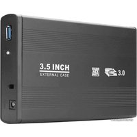 Бокс для накопителей 3.5" USBTOP SATA – USB3.0 (черный, с блоком питания)