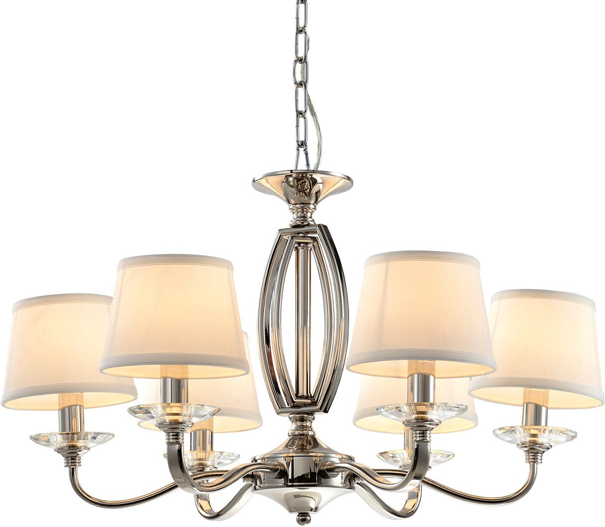 

Подвесная люстра Escada Preston 686/6S E14*40W Nickel