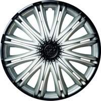 Набор колпаков на диски Lion Скай 14" карбон пруж. LW1420 (2шт, серебристо-черный)