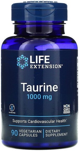 Аминокислота Life Extension Taurine 1000mg (90 капсул)