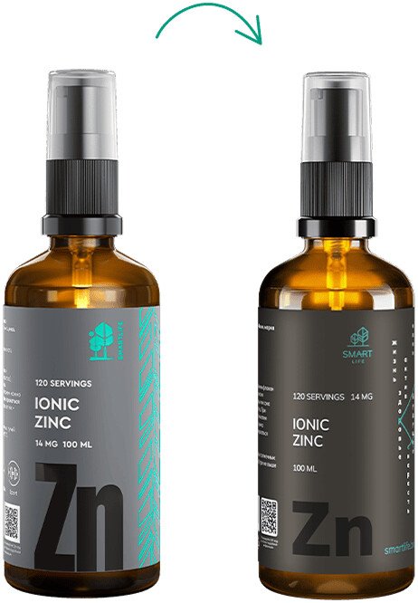 

БАД SmartLife Ионизированный цинк (100 мл)