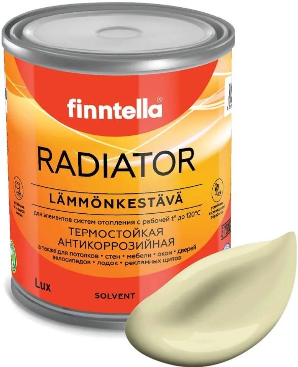 

Краска Finntella Radiator Cocktail F-19-1-1-FL119 0.9 л (жемчужно-белый)