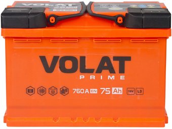 VOLAT Prime L+ (75 А·ч)