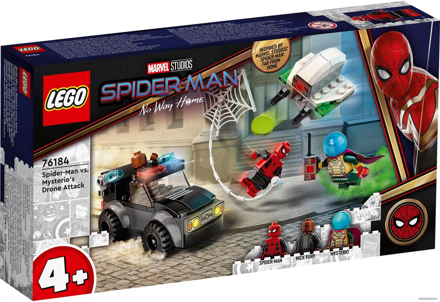 Конструктор LEGO Marvel Super Heroes 76184 Человек-паук против атаки дронов