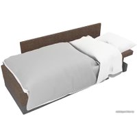 Тахта Лига диванов Никас 105211 (правый, коричневый/серый)