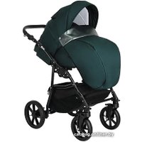 Универсальная коляска Pituso Nino (2 в 1, 3016/1 emerald mood/metalic emerald mood)