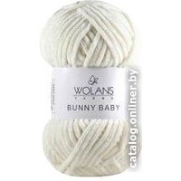 Пряжа для вязания Wolans Yarns Bunny Baby 02 100 г 120 м (молочный, 5 мотков)