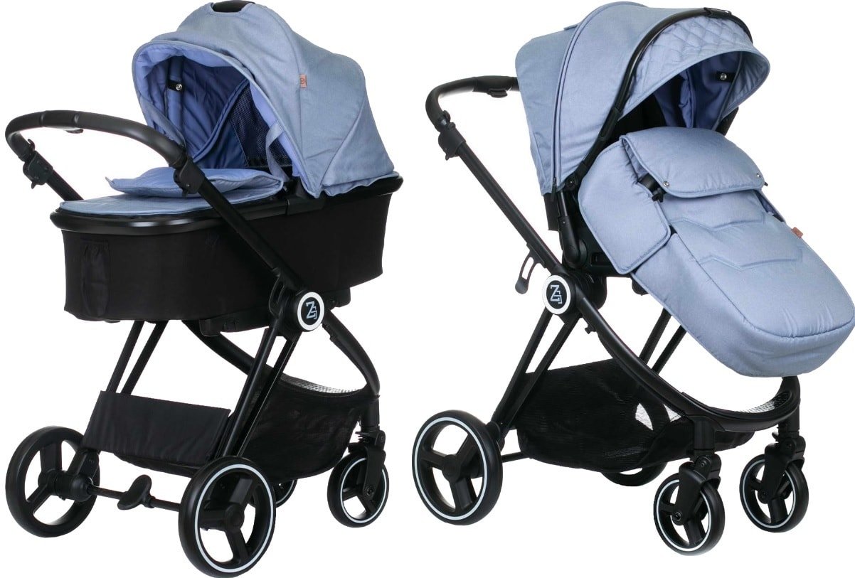 

Универсальная коляска Babyzz&BeneBaby B102 (2 в 1, синий)