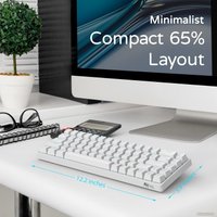 Клавиатура Royal Kludge RKG68 RGB (белый, RK Brown)