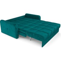 Диван Мебель-АРС Аккордеон Свег НПБ 155x200 (бархат сине-зеленый Star Velvet 43 Black Green)