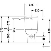 Унитаз напольный Duravit D-Code [211109+092710+006731]