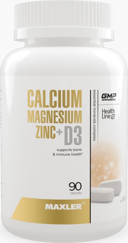 

Комплекс Maxler Calcium Zinc Magnesium+D3 (90 таблеток)