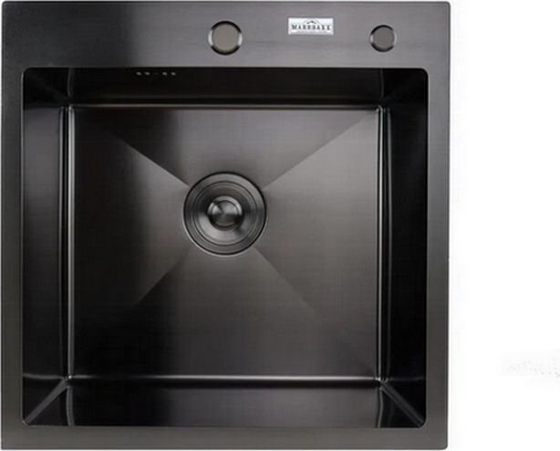 

Кухонная мойка MARRBAXX B5050-R Decor (черный/графит)