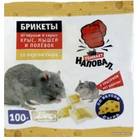 Средство от вредителей Наповал Тесто-брикеты от крыс и мышей со вкусом сыра (3x100 г)
