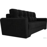 Диван Лига диванов Амстердам 105055 (велюр, черный)