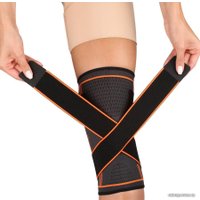 Суппорт колена Indigo IN209 XL (черный/оранжевый)