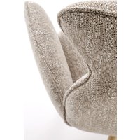 Стул с подлокотниками Halmar K585 (темно-бежевый/дуб натуральный)