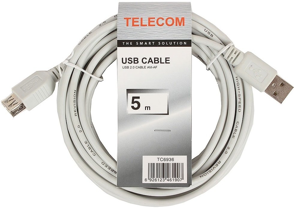 

Удлинитель Telecom TC6936-5MO-GY