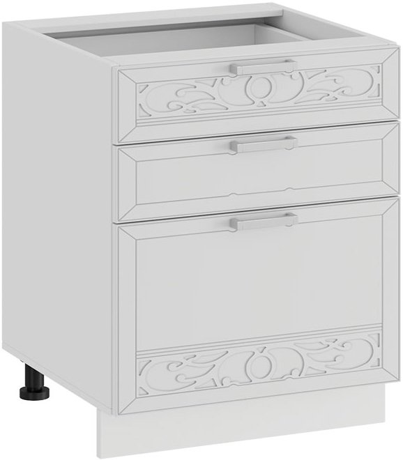 

Шкаф напольный Трия Долорес 1Н5Я3 (белый/сноу)