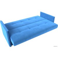 Диван Лига диванов Лига-018 117839 (велюр голубой)