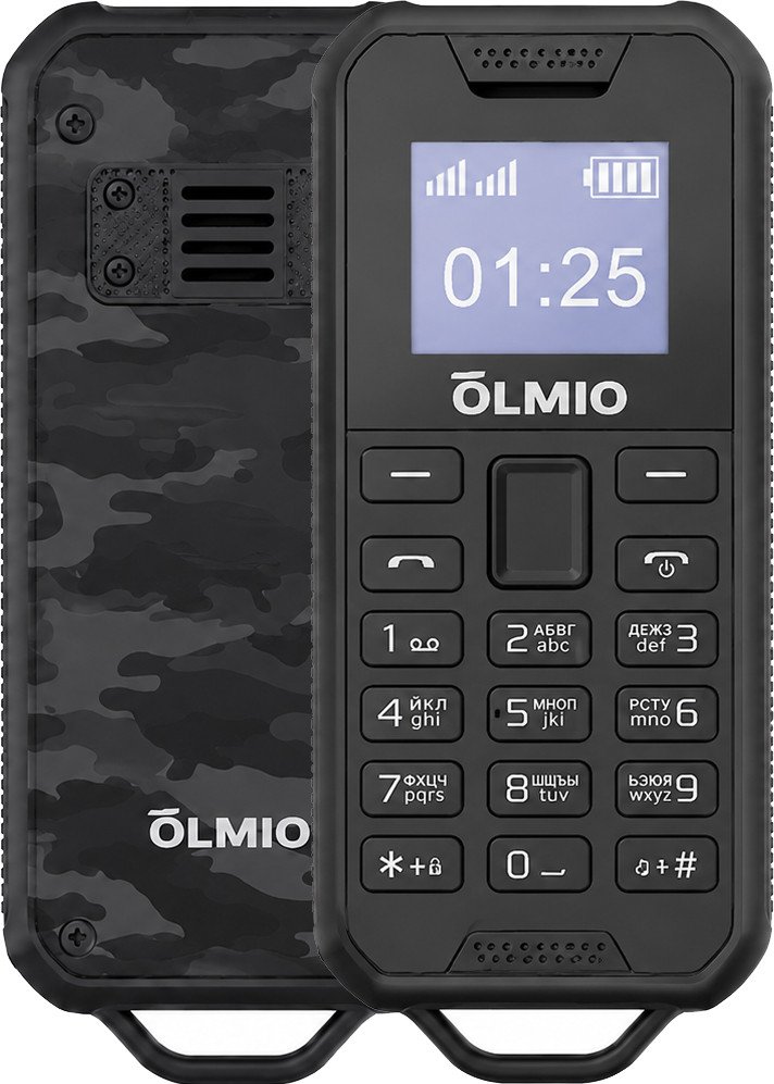 Кнопочный телефон Olmio A04 (черный)
