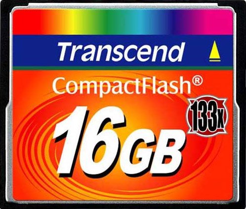 

Карта памяти Transcend 133x CompactFlash 16 Гб (TS16GCF133)