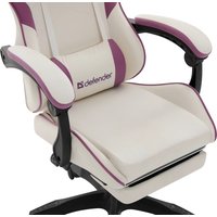 Игровое (геймерское) кресло Defender Serenity (белый/фиолетовый)