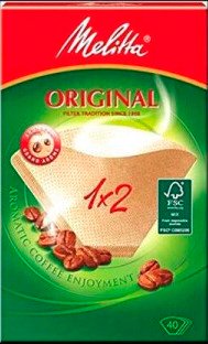 

Фильтр для кофе Melitta 1x2-40 Original (коричневый)