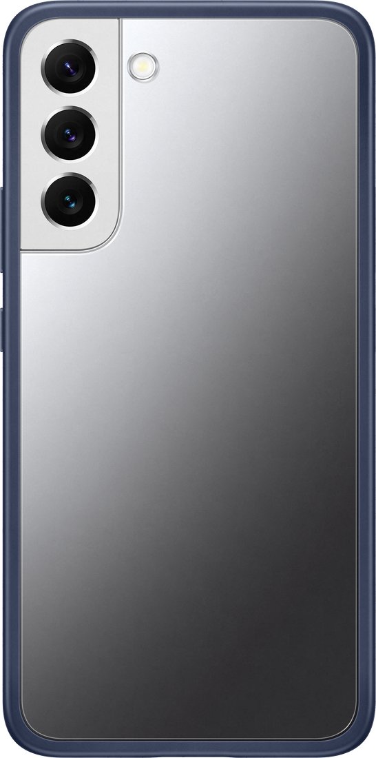 

Чехол для телефона Samsung Frame Cover для S22+ (прозрачный с темно-синей рамкой)