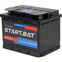 Автомобильный аккумулятор Стартбат 12V55 R+ евро (55 А·ч)