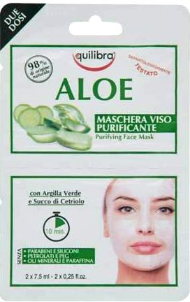 

Equilibra Маска для лица кремовая Aloe очищающая (2x7.5 мл)