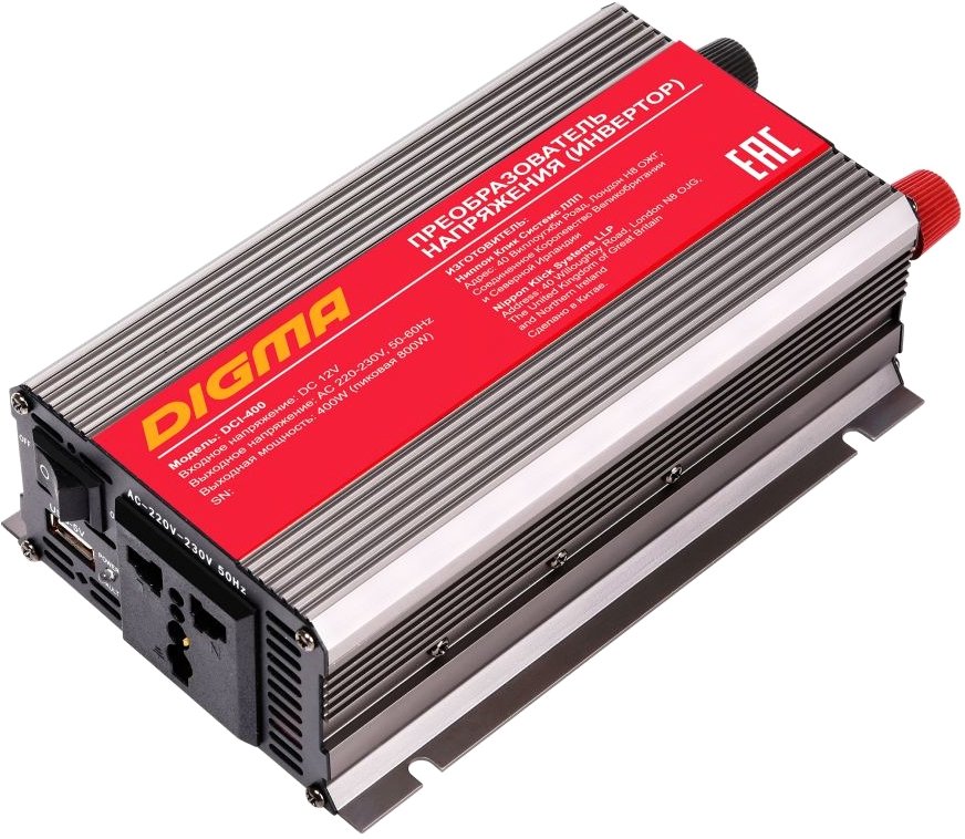 

Автомобильный инвертор Digma DCI-400