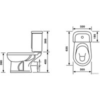 Унитаз напольный Оскольская керамика Ирида Стандарт (черный)