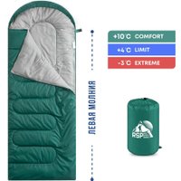 Спальный мешок RSP Outdoors Sleep 250 L (зелёный, молния слева)