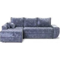 Угловой диван Sundays Home Нью-Йорк (велюр плюш серый)