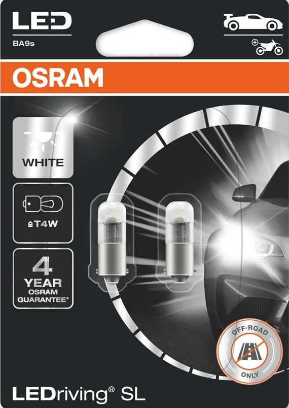 

Светодиодная лампа Osram T4W LEDriving White 2шт