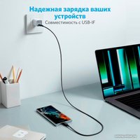 Кабель Anker PowerLine 322 USB Type-C - USB Type-C A81F5G11 (0.9 м, черный)