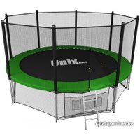Батут Unix Line Classic 14ft Outside (синий/зеленый)