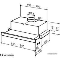 Кухонная вытяжка Best ES414 2m Inox 60 (07951048)