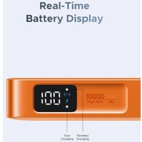 Внешний аккумулятор Ugreen MagFlow PB773 10000mAh (оранжевый)