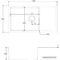 Кухонная мойка ZorG PVD-7844 (графит)