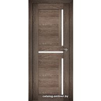 Межкомнатная дверь Юни Амати 18 40x200 (дуб шале-корица/матовое стекло)