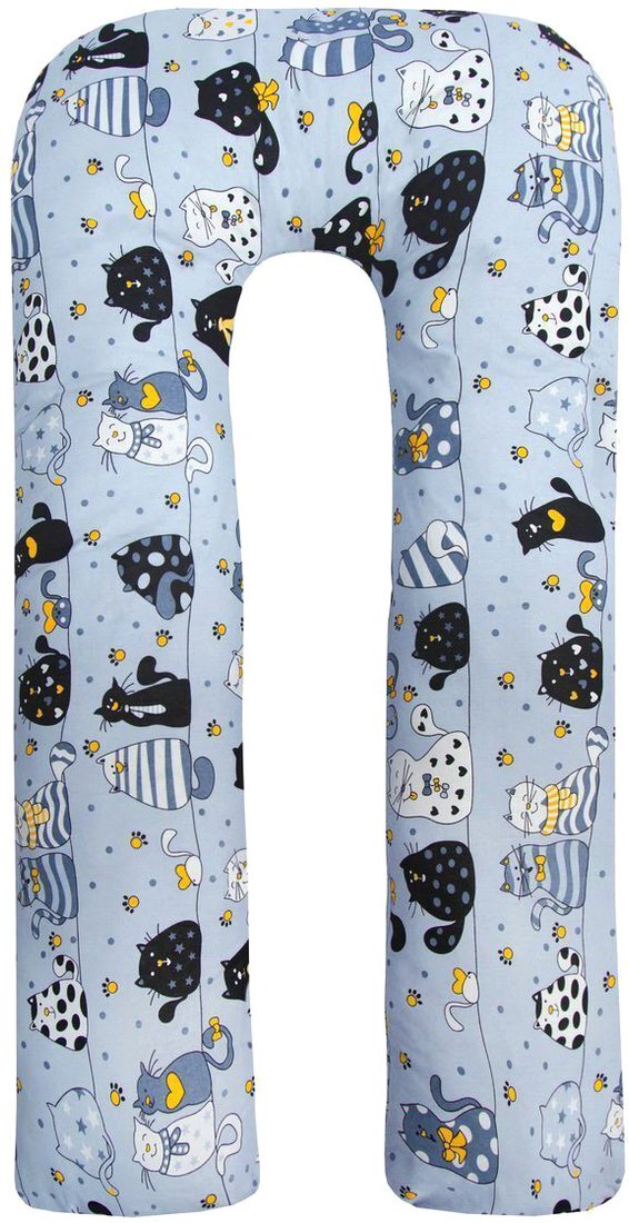 

Подушка для беременных Amarobaby Котики AMARO-40U-KG (желтый)