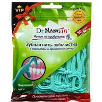 Зубная нить Dr. NanoTo С ксилитом и ароматом мяты 50 шт